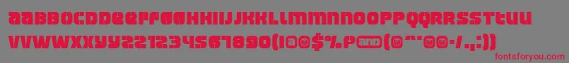 Manchest Font – Red Fonts on Gray Background