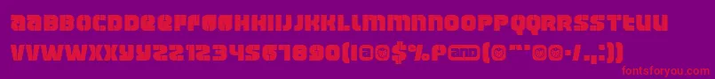Więcej informacji o czcionce Manchest Czcionka Manchest – czerwone czcionki na fioletowym tle