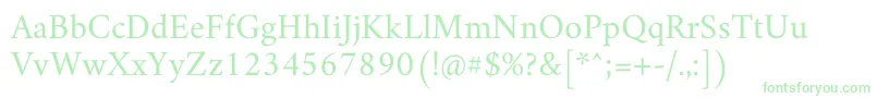 AmiriRegular Font – Green Fonts on White Background