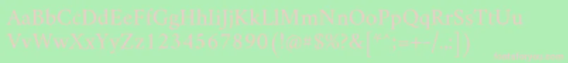 AmiriRegular Font – Pink Fonts on Green Background