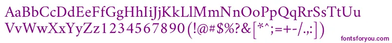 AmiriRegular Font – Purple Fonts on White Background