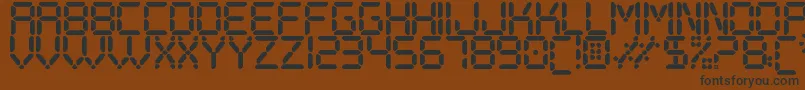 fuente DigitalPlaySt – Fuentes Negras Sobre Fondo Marrón