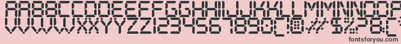 DigitalPlaySt Font – Black Fonts on Pink Background