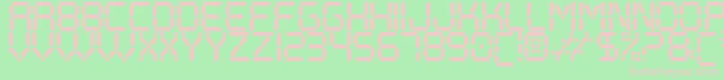 DigitalPlaySt Font – Pink Fonts on Green Background