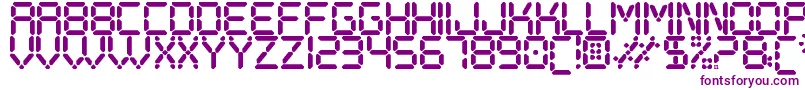 DigitalPlaySt Font – Purple Fonts on White Background