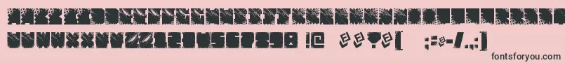 FtfIndonesianaSansJavallonia Font – Black Fonts on Pink Background