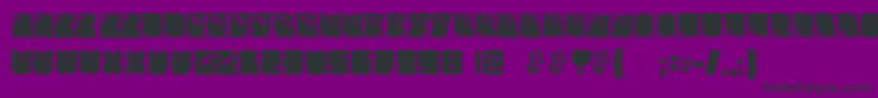 FtfIndonesianaSansJavallonia Font – Black Fonts on Purple Background