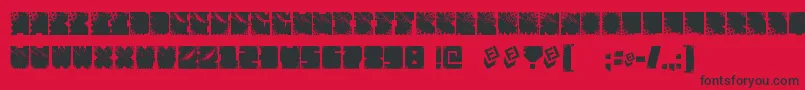 FtfIndonesianaSansJavallonia Font – Black Fonts on Red Background