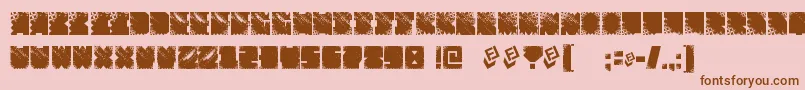 FtfIndonesianaSansJavallonia Font – Brown Fonts on Pink Background