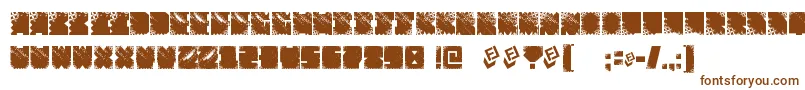 Шрифт FtfIndonesianaSansJavallonia – коричневые шрифты на белом фоне