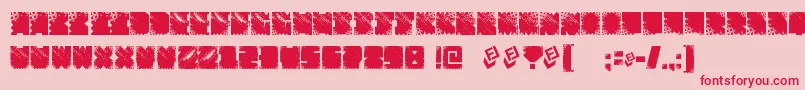 FtfIndonesianaSansJavallonia Font – Red Fonts on Pink Background