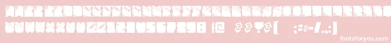 FtfIndonesianaSansJavallonia Font – White Fonts on Pink Background