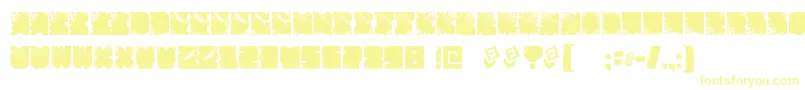 FtfIndonesianaSansJavallonia-Schriftart – Gelbe Schriften