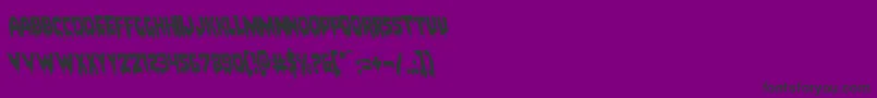 Bloodlustleft Font – Black Fonts on Purple Background