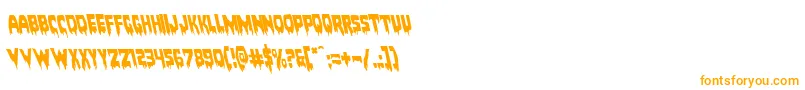 Bloodlustleft Font – Orange Fonts on White Background