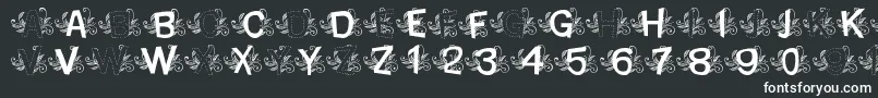 MtfBaseLeafy Font – White Fonts on Black Background