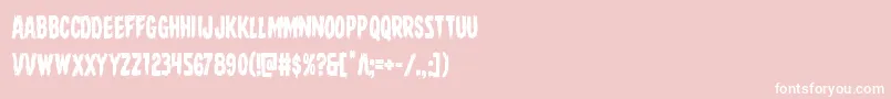 Direwolfcond Font – White Fonts on Pink Background