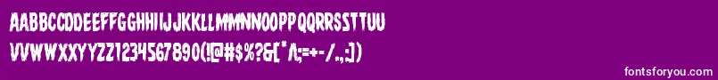 Direwolfcond Font – White Fonts on Purple Background