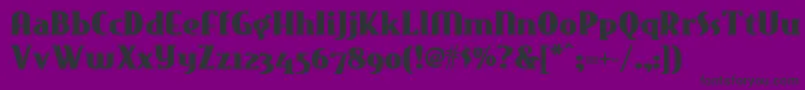 Eastmarketnf-Schriftart – Schwarze Schriften auf violettem Hintergrund