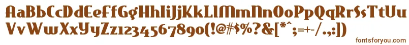 Eastmarketnf Font – Brown Fonts on White Background