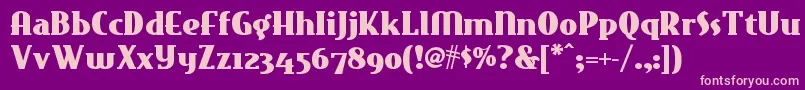 Eastmarketnf Font – Pink Fonts on Purple Background