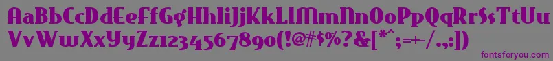 Eastmarketnf Font – Purple Fonts on Gray Background