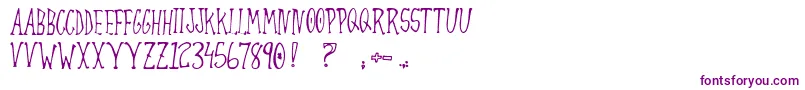 Шрифт AlwaysJoking – фиолетовые шрифты