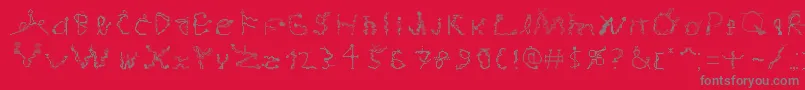MagicialGame Font – Gray Fonts on Red Background