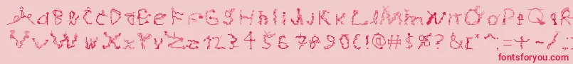 MagicialGame Font – Red Fonts on Pink Background