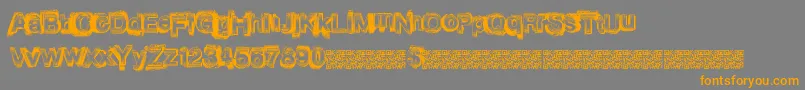 Vegasnights Font – Orange Fonts on Gray Background