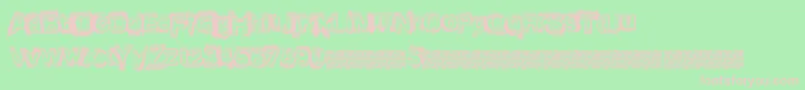 Vegasnights Font – Pink Fonts on Green Background