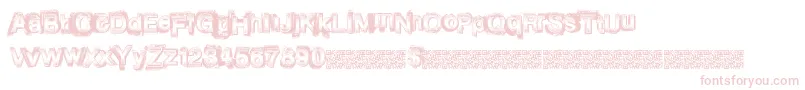 Vegasnights-fontti – vaaleanpunaiset fontit valkoisella taustalla