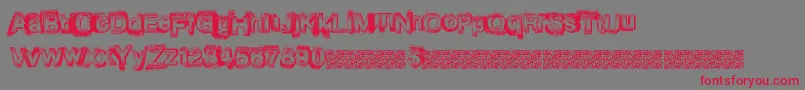 Vegasnights Font – Red Fonts on Gray Background