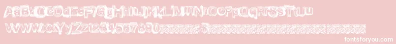 Vegasnights Font – White Fonts on Pink Background