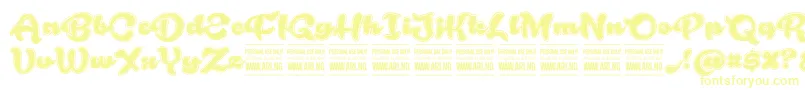 RoughrakoonPersonal Font – Yellow Fonts