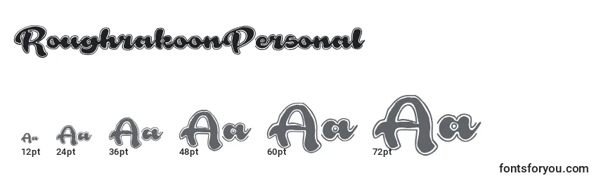 RoughrakoonPersonal Font Sizes
