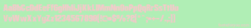 MisterBelvedere Font – Pink Fonts on Green Background