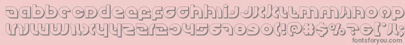 Kovacsspot3D Font – Gray Fonts on Pink Background