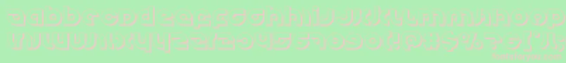 Kovacsspot3D Font – Pink Fonts on Green Background