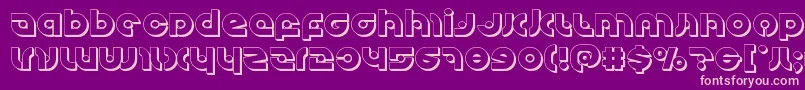 Kovacsspot3D Font – Pink Fonts on Purple Background