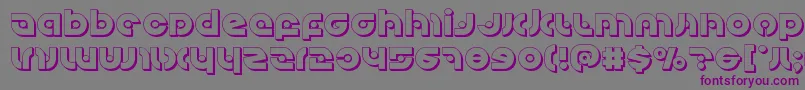 Kovacsspot3D Font – Purple Fonts on Gray Background