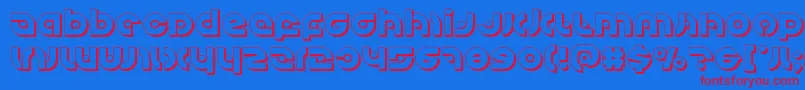 Kovacsspot3D Font – Red Fonts on Blue Background