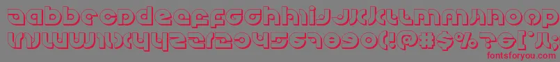 Kovacsspot3D Font – Red Fonts on Gray Background