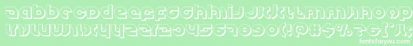 Kovacsspot3D Font – White Fonts on Green Background