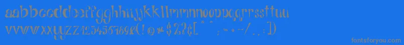Police AlphabitsRegular – polices grises sur fond bleu