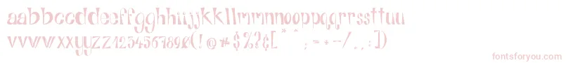 AlphabitsRegular-fontti – vaaleanpunaiset fontit valkoisella taustalla