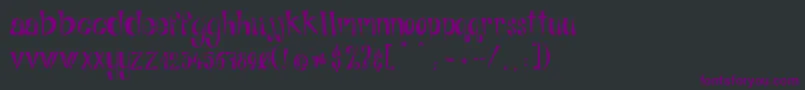 AlphabitsRegular Font – Purple Fonts on Black Background