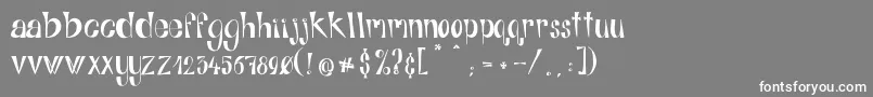 AlphabitsRegular Font – White Fonts on Gray Background