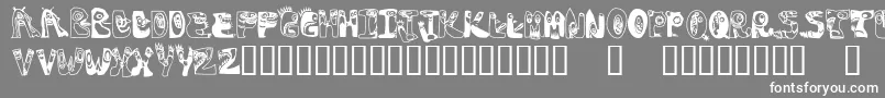 Oogie Font – White Fonts on Gray Background