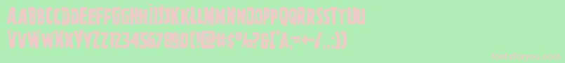 Ghoulishintentmangle Font – Pink Fonts on Green Background